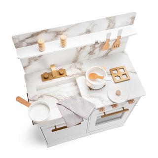 Kitchenette - white with marble print